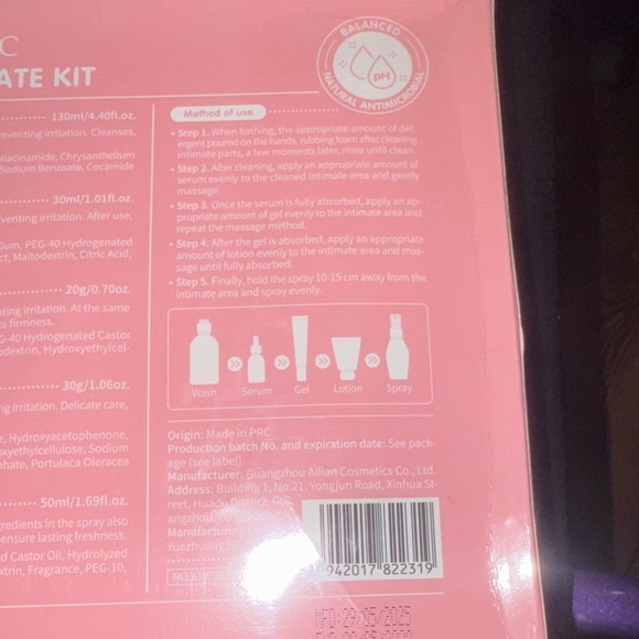 Kormesic Intimate Kit 5-Piece Set - Pink - Picture 3 of 9